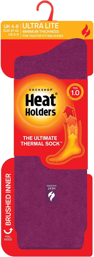 HeatHolders Ultra - Lite Damen Thermossocken fuchsia Gr. 37 - 39 1 Paar