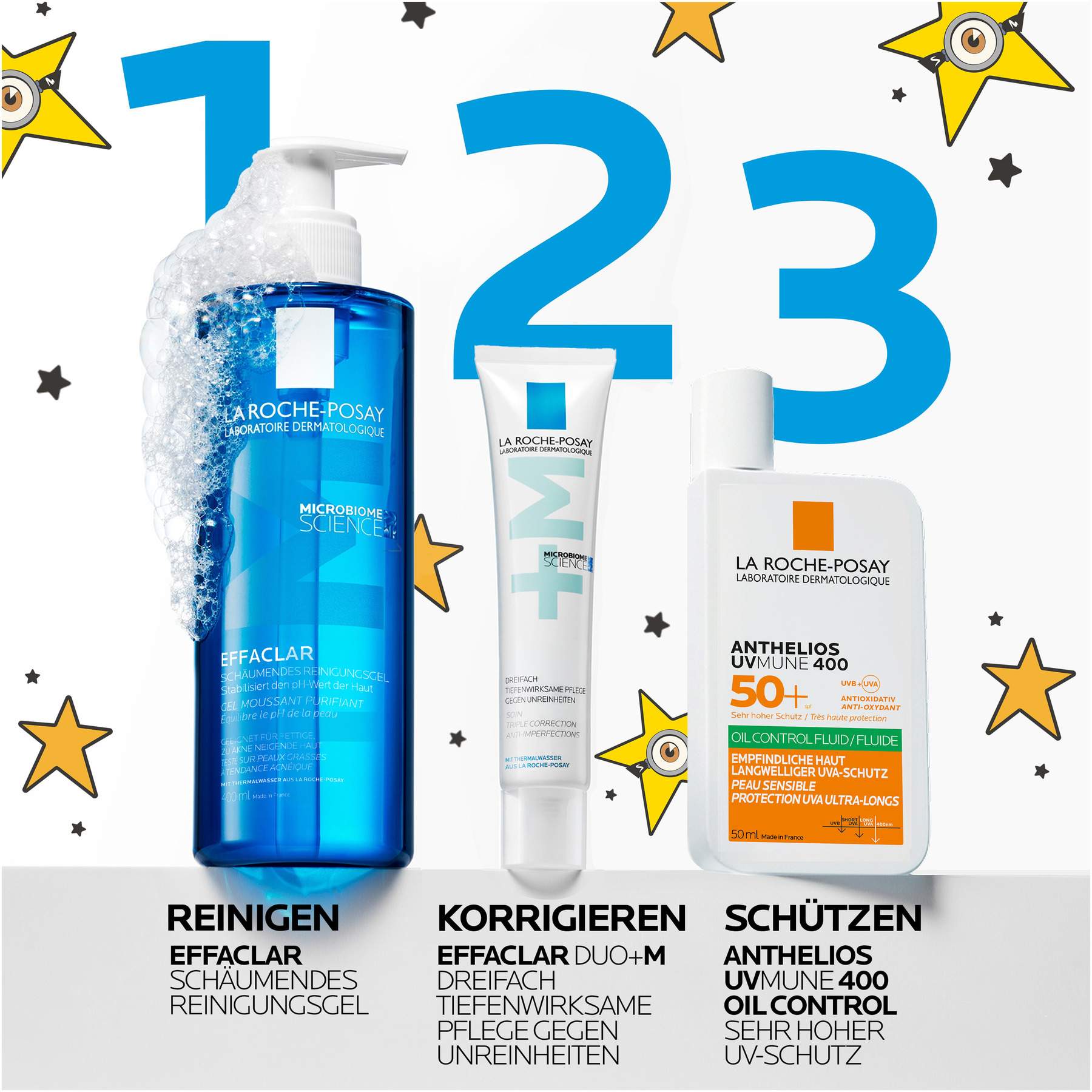 La Roche Posay Effaclar Schäumendes Reinigungsgel 400 ml