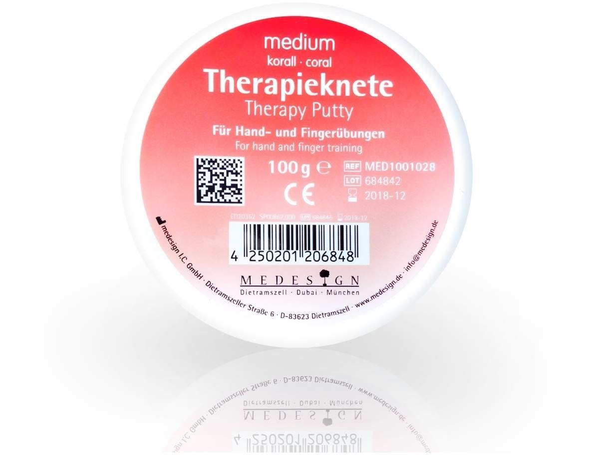 Therapieknete Medium Knallrot 100 G