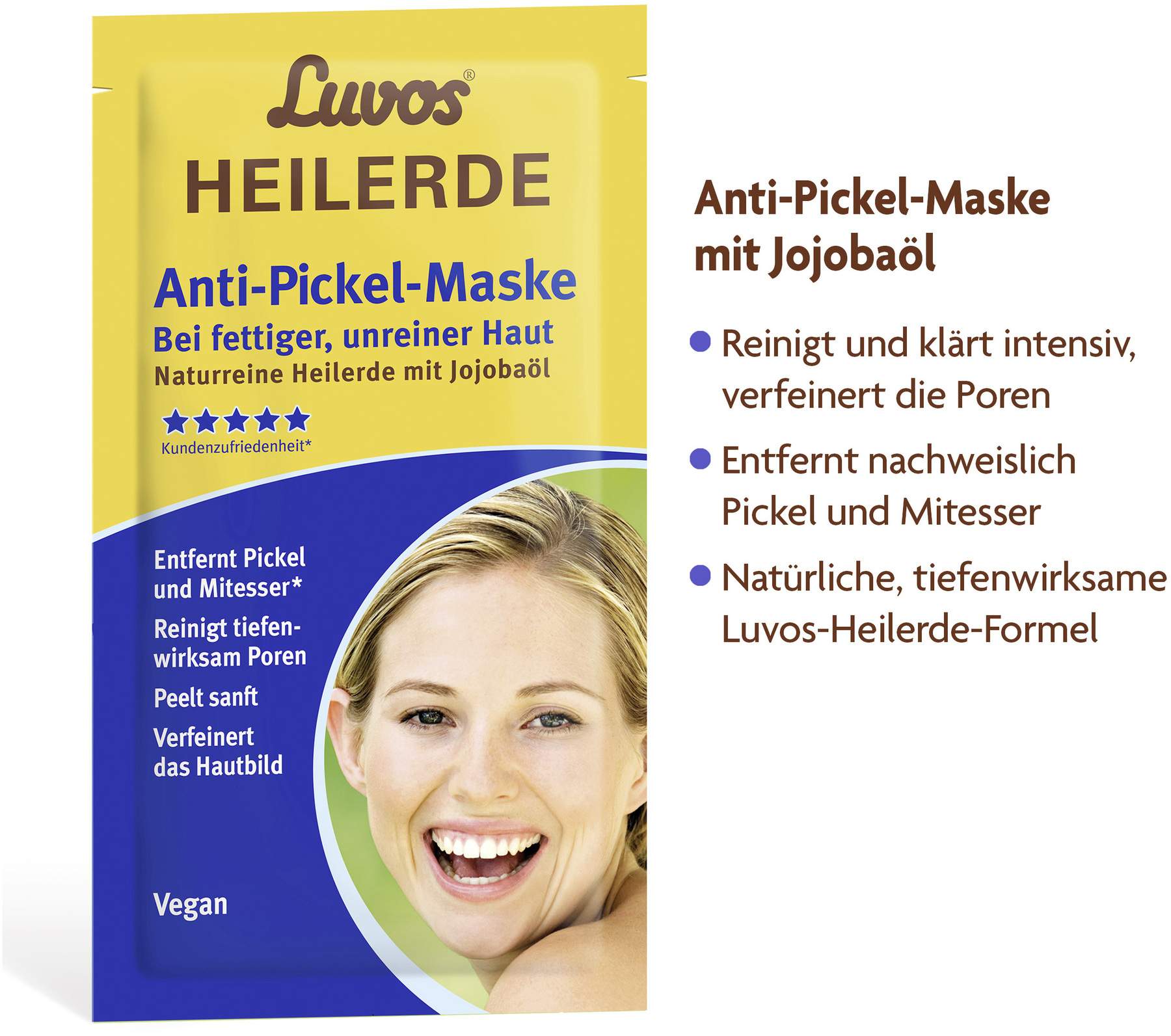 Luvos Heilerde Gesichtsmaske 15 G Paste