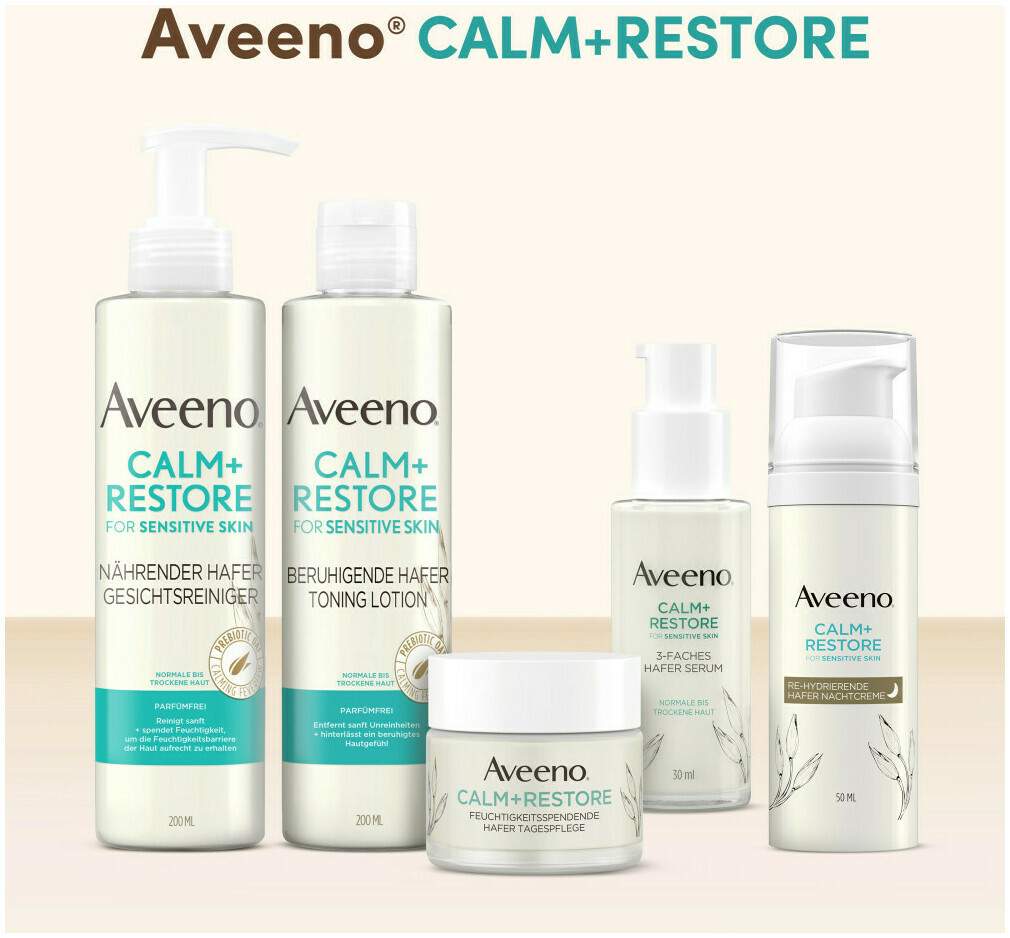 Aveeno Calm+ Restore Nährende Hafer Gesichtsreinigung 200 ml