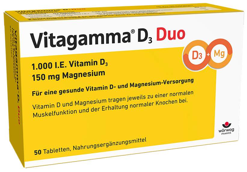 Vitagamma D3 Duo 1.000 I.E Vitamin D3 150 mg Magnesium 50...