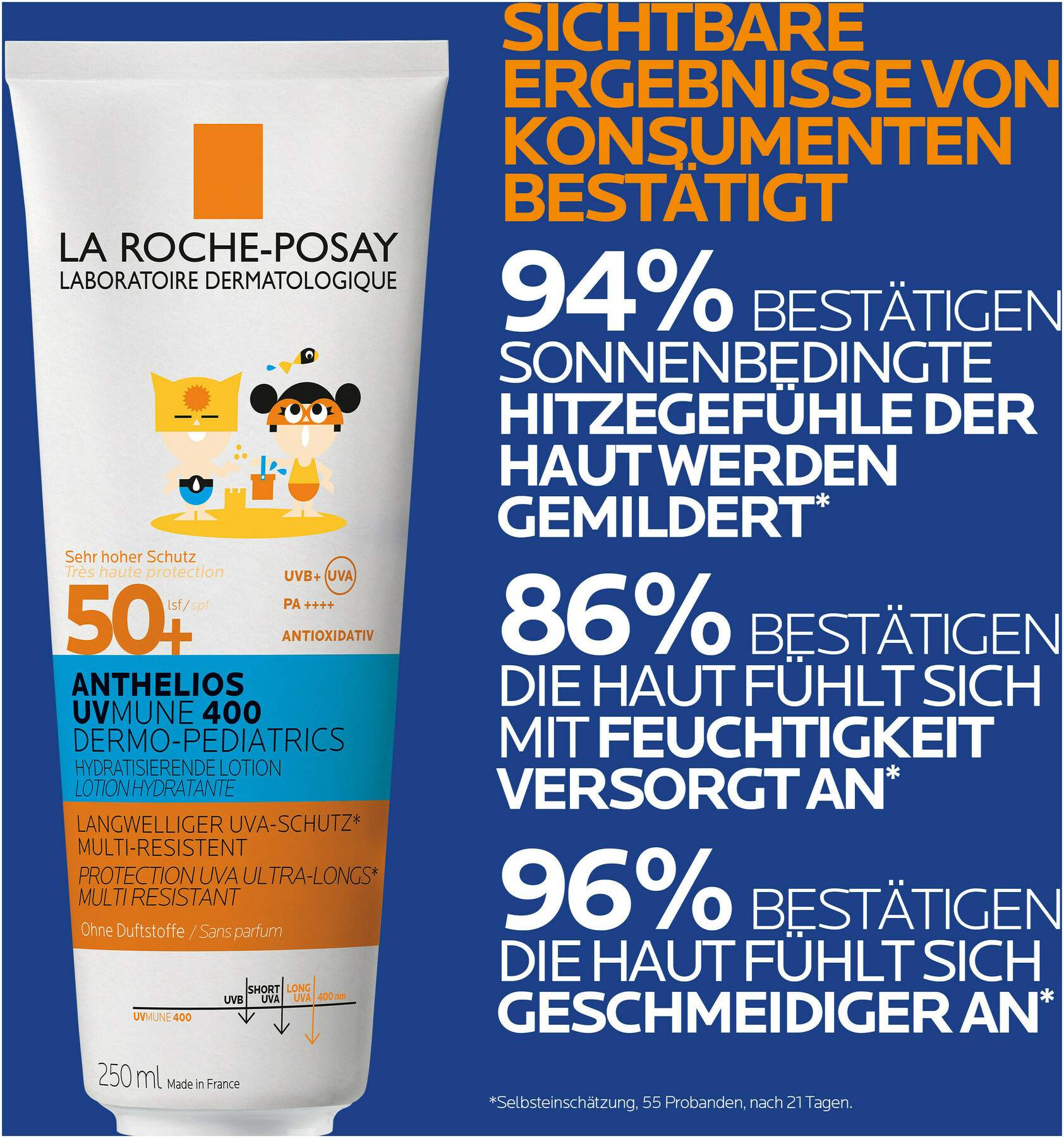 La Roche Posay Anthelios Dermo-Kids Hydratisierende Milch UVMune 400 LSF50 250 ml