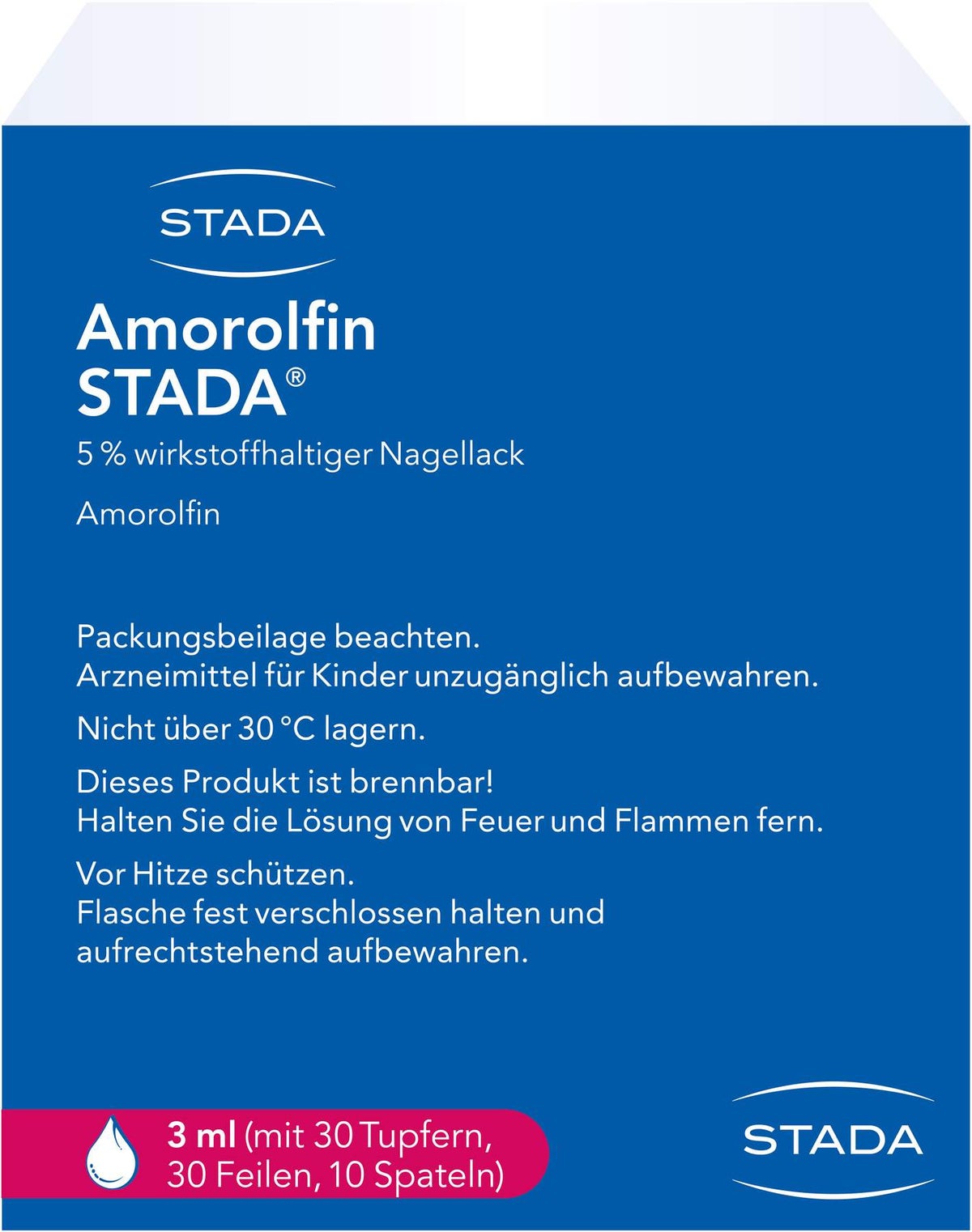Amorolfin Stada 5% Wirkstoffhaltiger Nagellack 3 ml Lösung