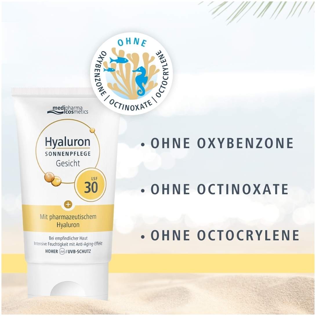 medipharma cosmetics Hyaluron Sonnenpflege Gesicht LSF 30 50 ml Creme