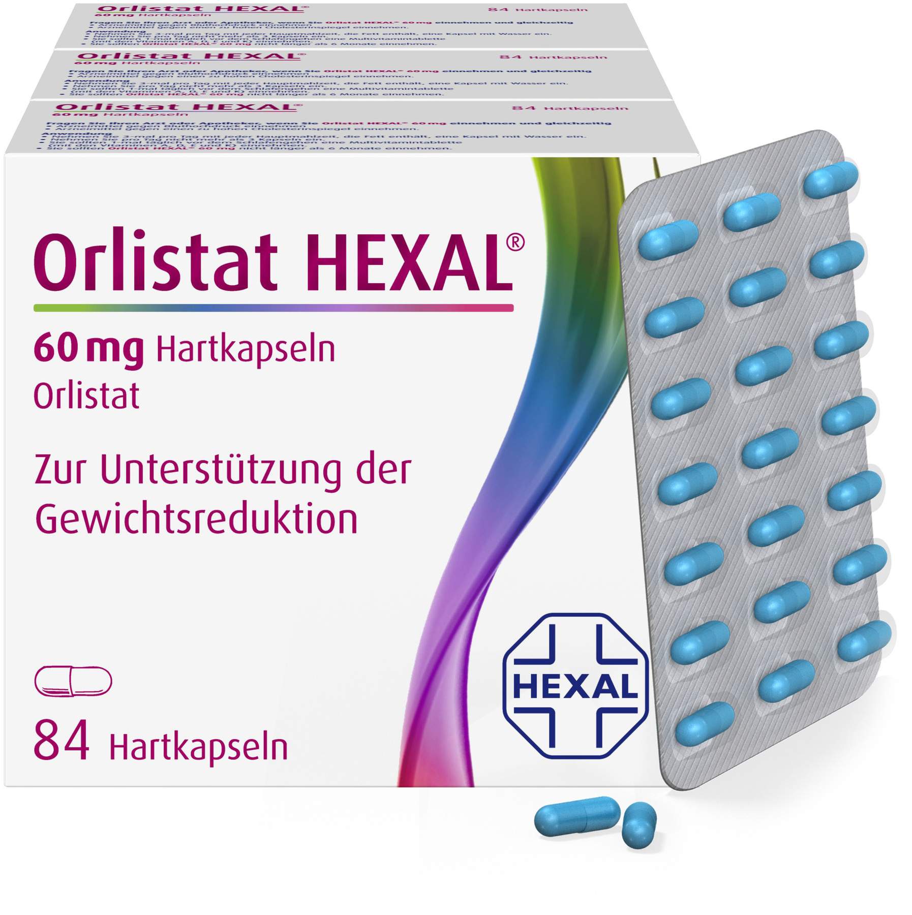 Orlistat Hexal 60 mg 3 x 84 Hartkapseln