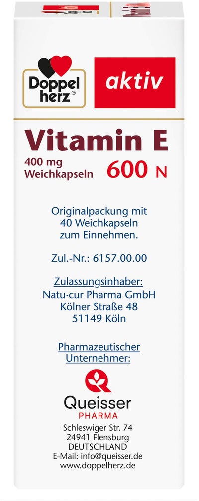 Doppelherz Aktiv Vitamin E 600 N 40 Weichkapseln