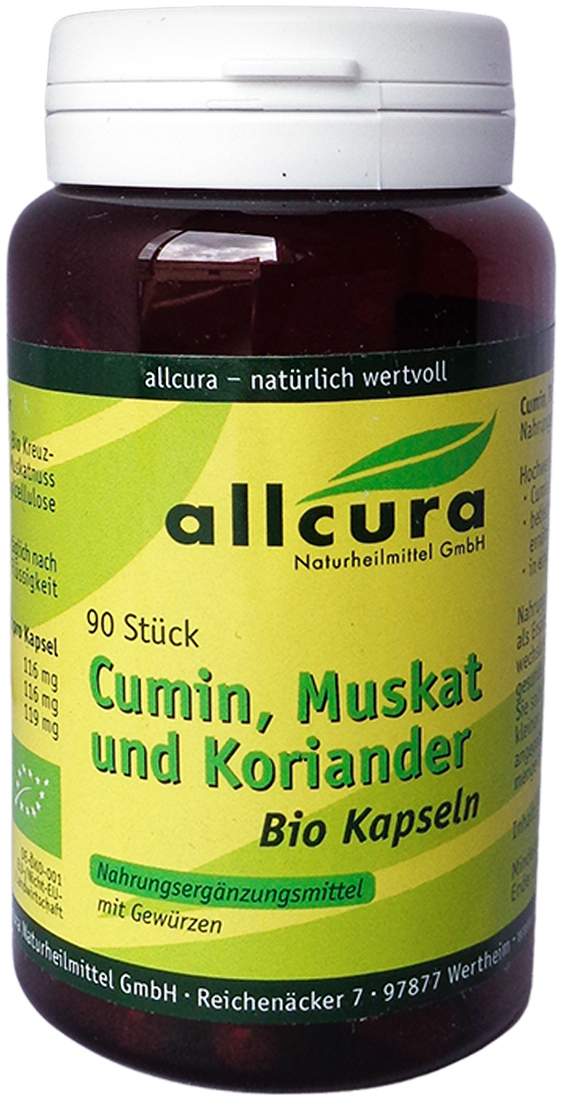 Cumin Muskat und Koriander Bio Kapseln