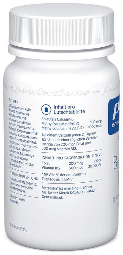 Pure Encapsulations B12 Folate Melt 90 Lutschtabletten