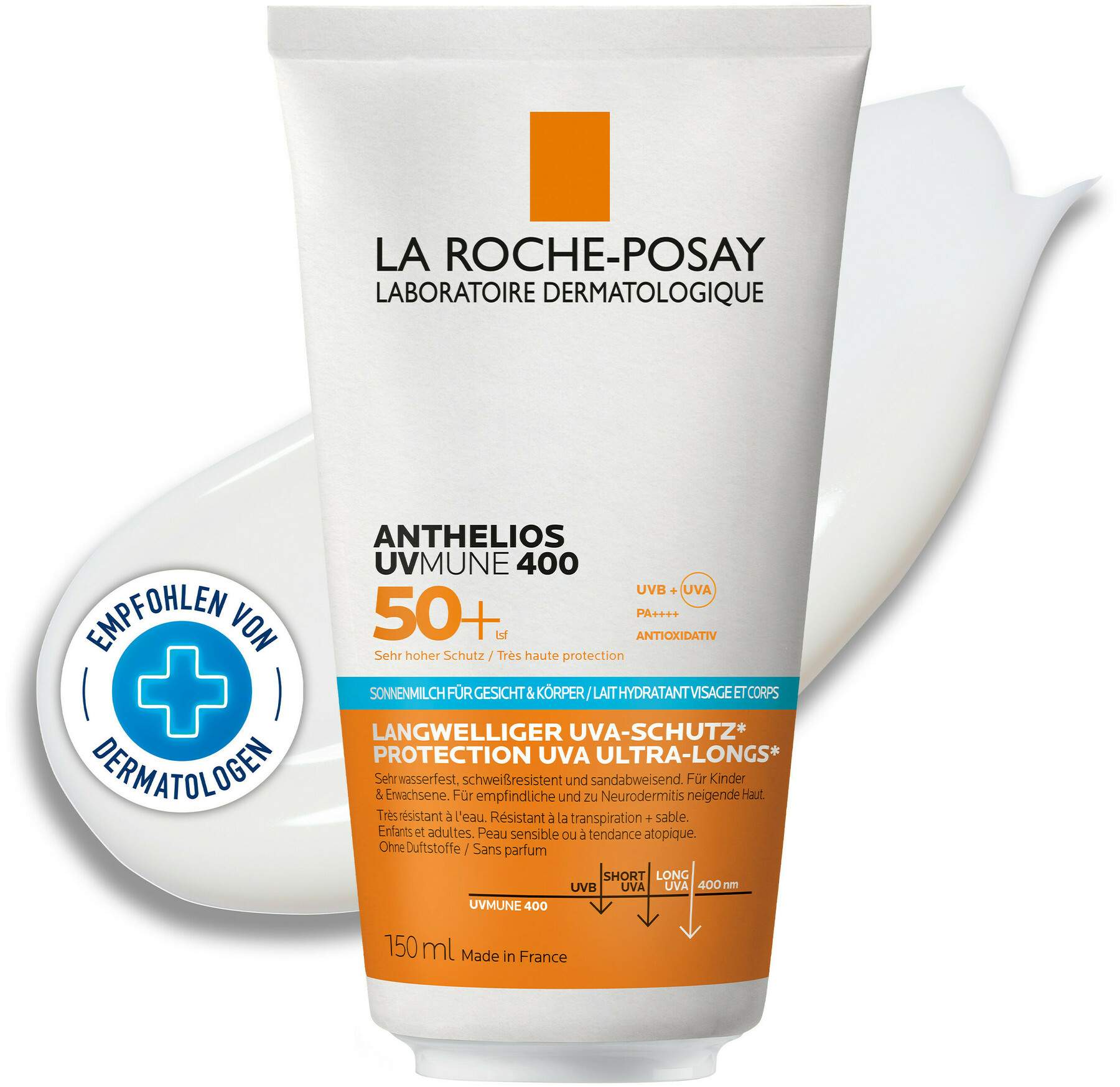La Roche Posay Anthelios Körper + Gesicht LSF 50 150 ml Milch