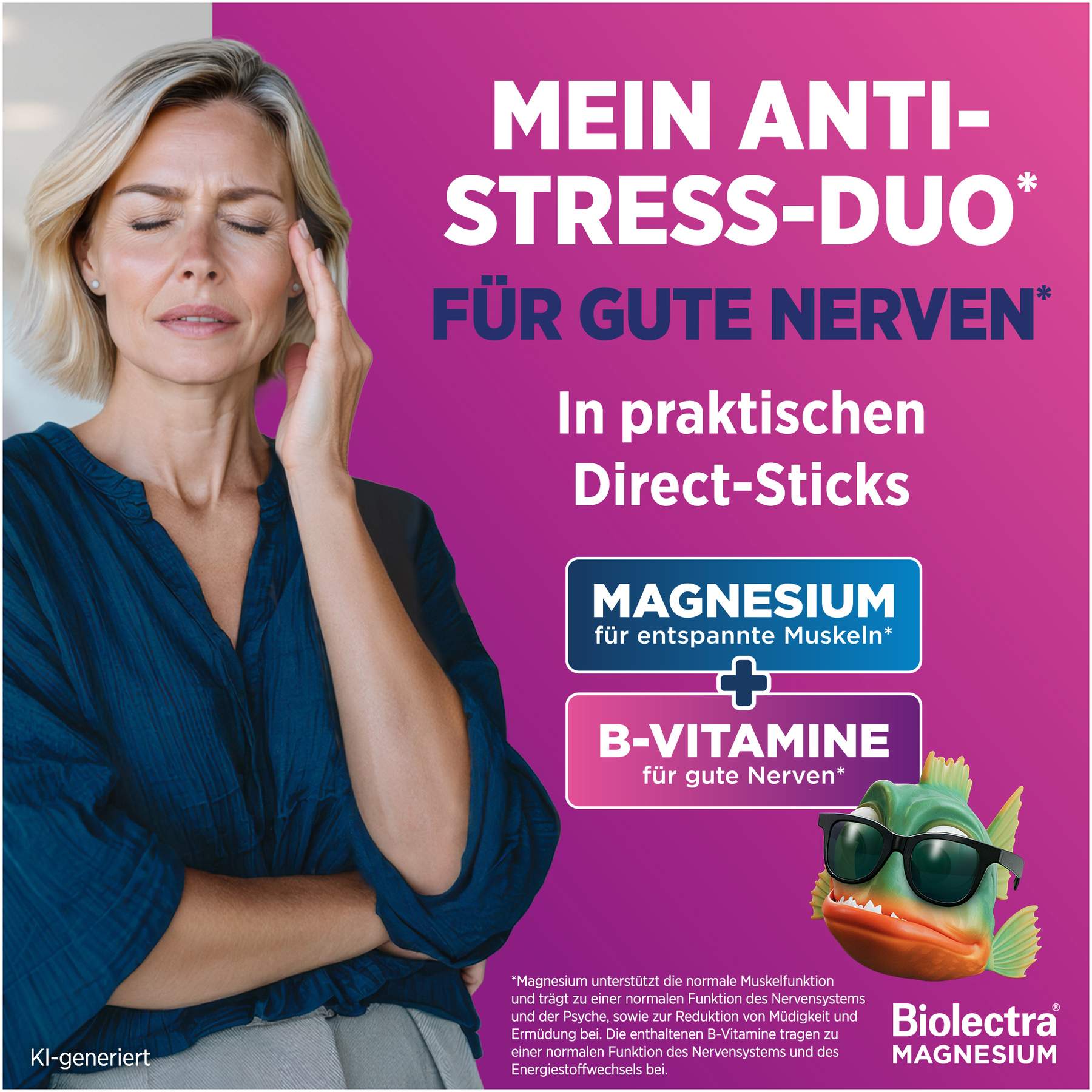 Biolectra Magnesium 400 mg Nerven & Muskeln Vital 60 Beutel