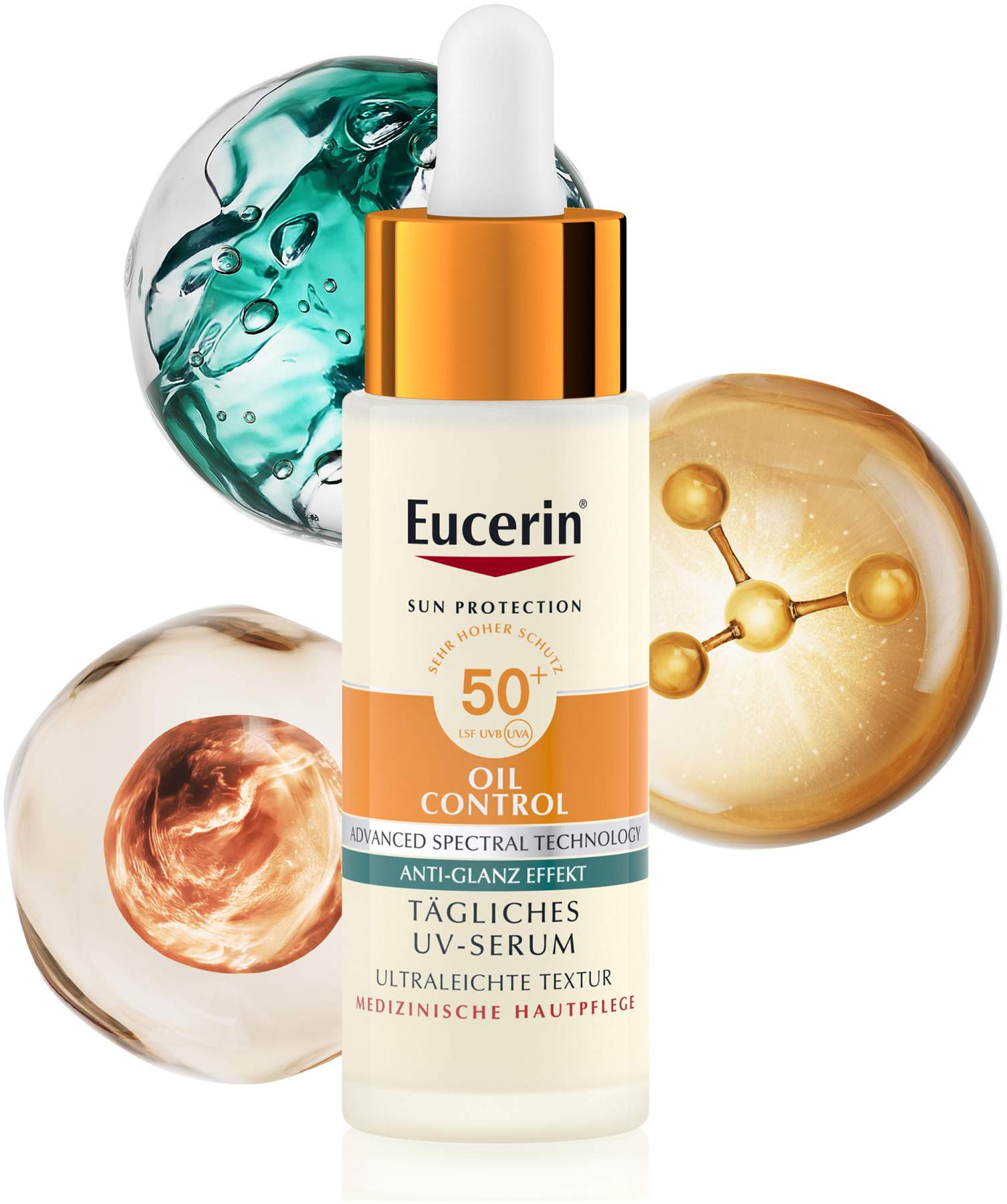 Eucerin Sun Oil Control Face Tägliches UV-Serum LSF 50+ 30 ml