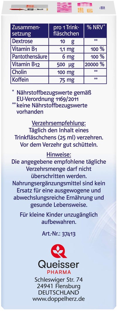 Doppelherz System Vitamin B12 Plus Trinkampullen 10 X 25 ml