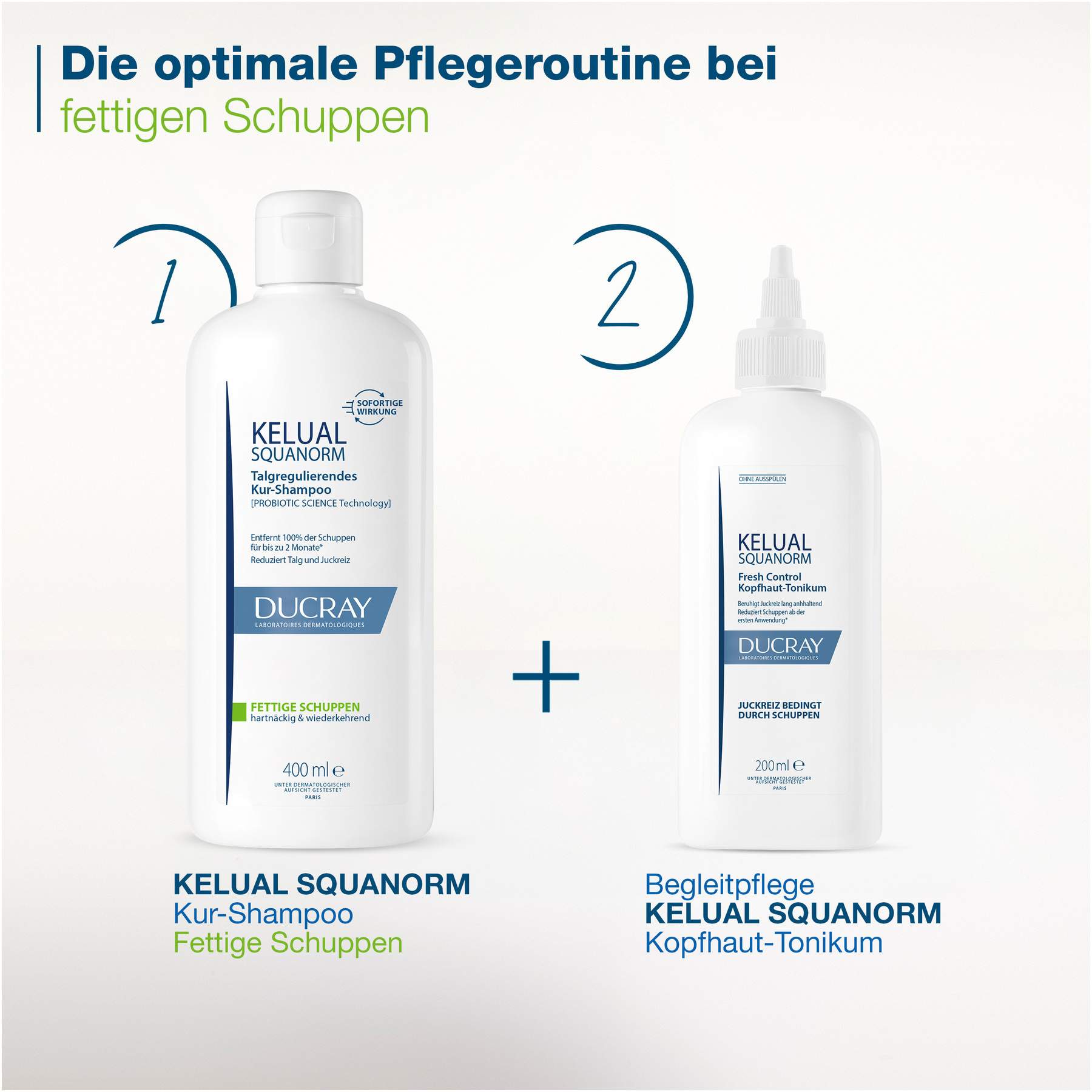 Ducray Kelual Squanorm fettige Schuppen 400 ml Shampoo