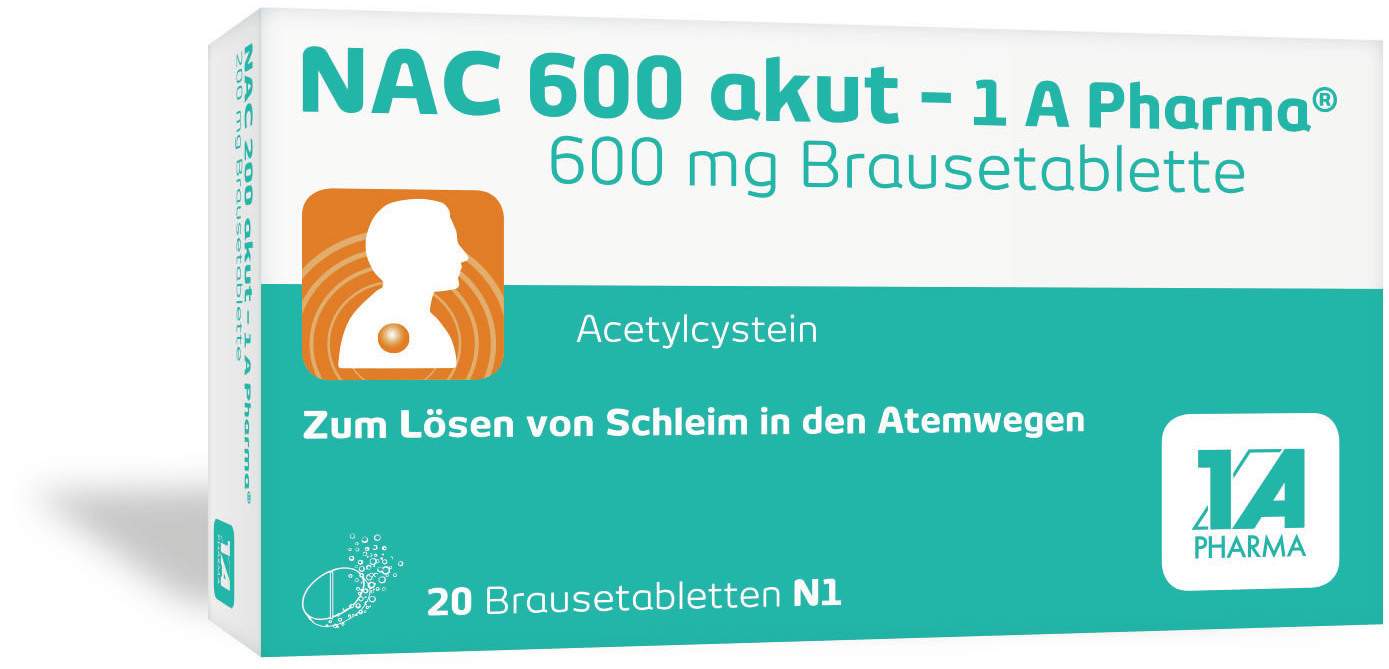 Nac 600 Akut 1A Pharma 20 Brausetabletten