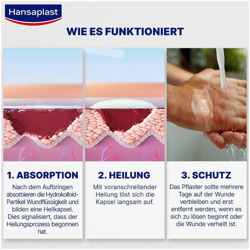 Hansaplast Zweite Haut Schutz groß Pflaster 3 Stück