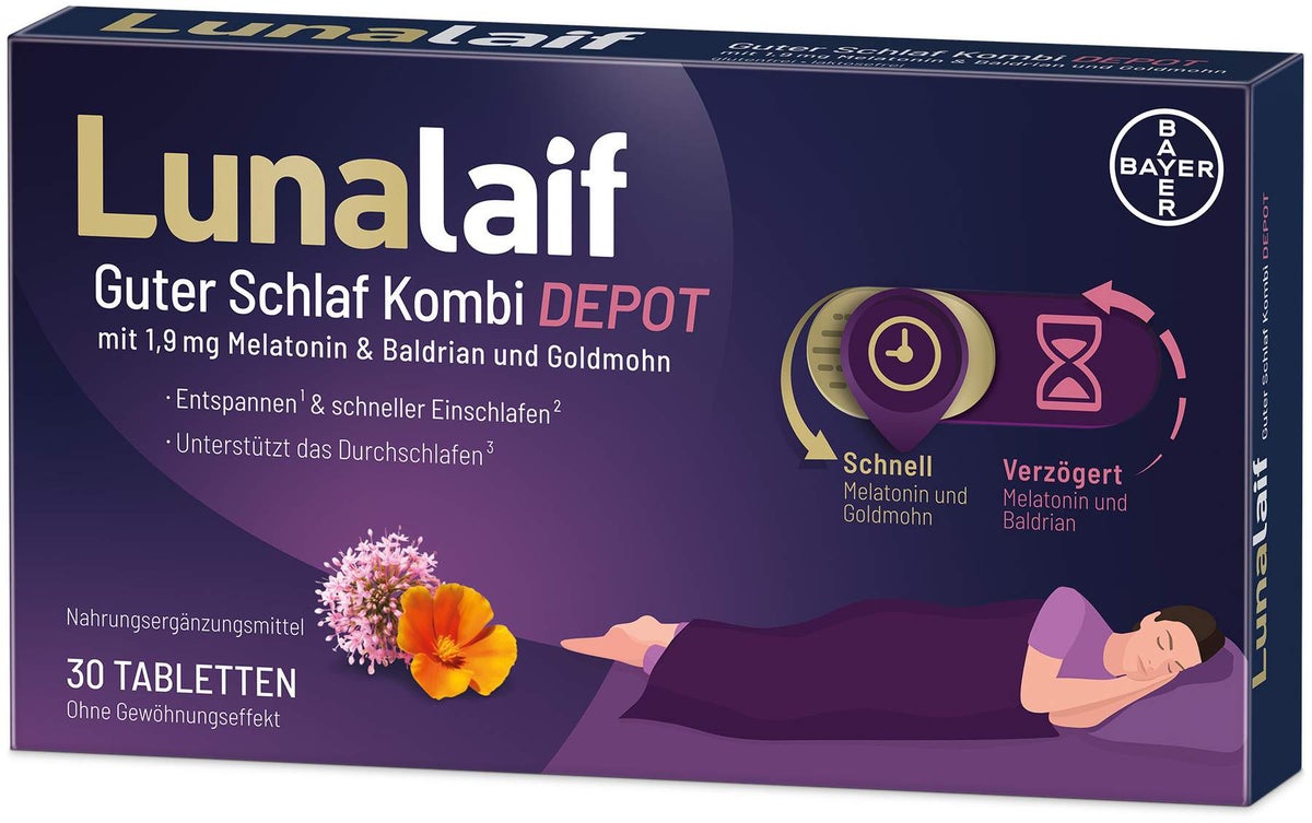 Lunalaif Guter Schlaf Kombi Depot 30 Tabletten