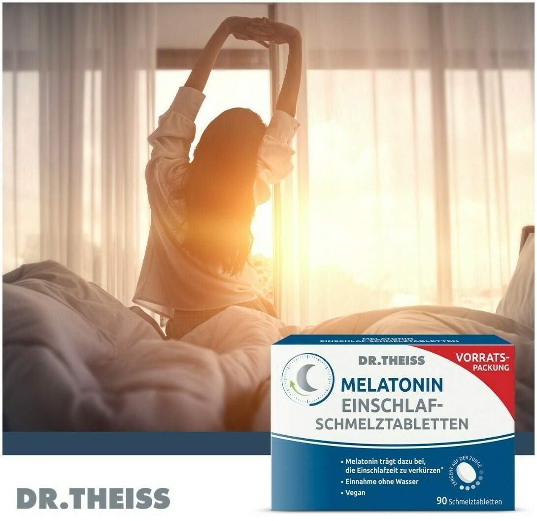 Dr. Theiss Melatonin Einschlaf-Schmelztabletten 90 Stück