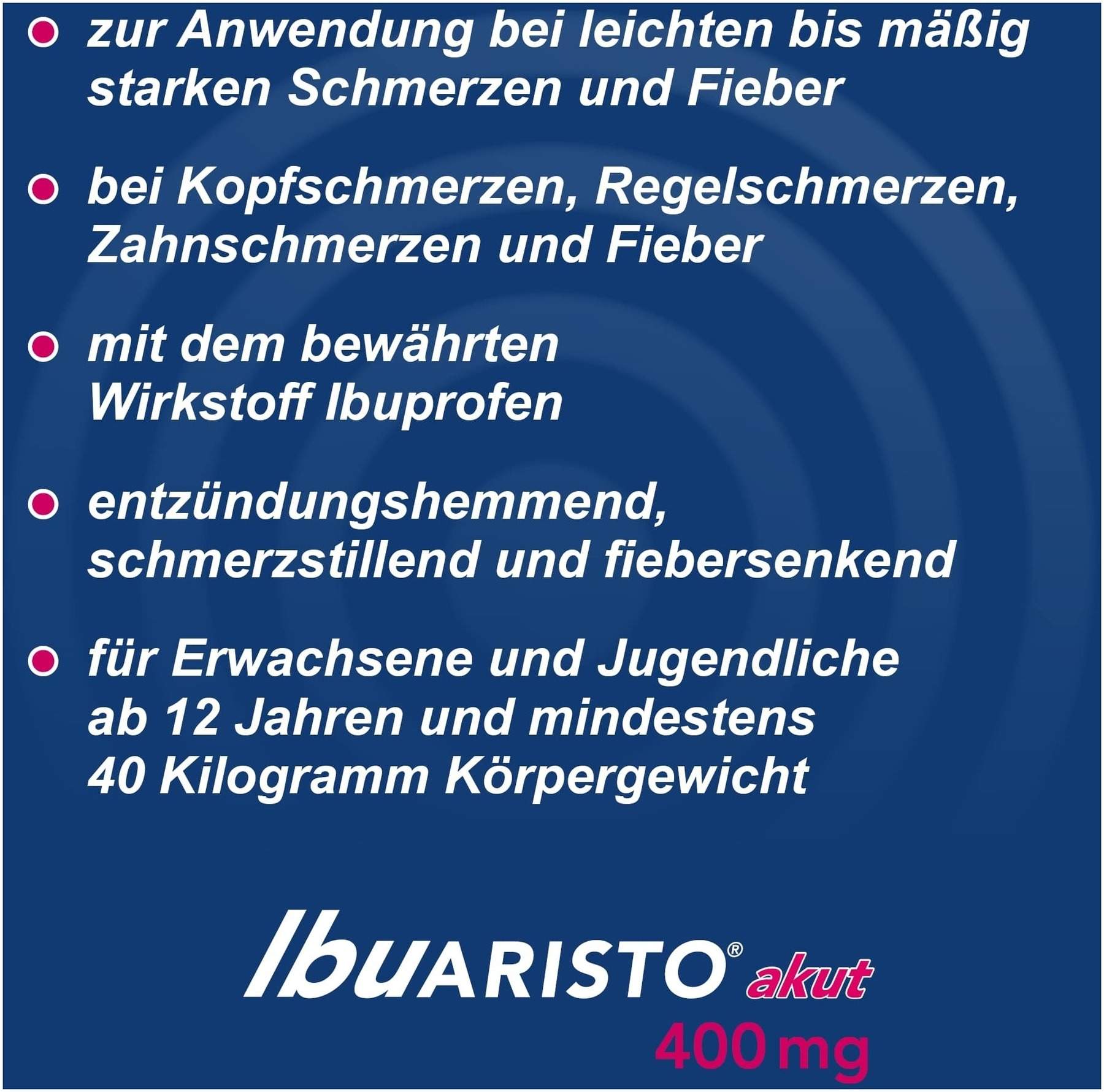 IBUARISTO akut 400 mg 50 Filmtabletten