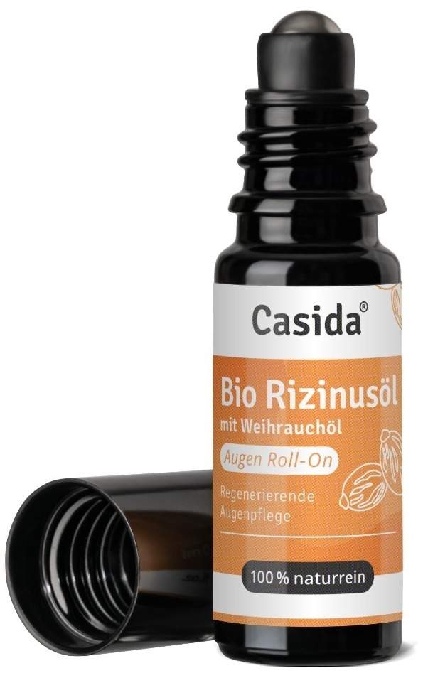 Casida Rizinusöl Bio Augen Roll-on mit Weihrauchöl 10 ml