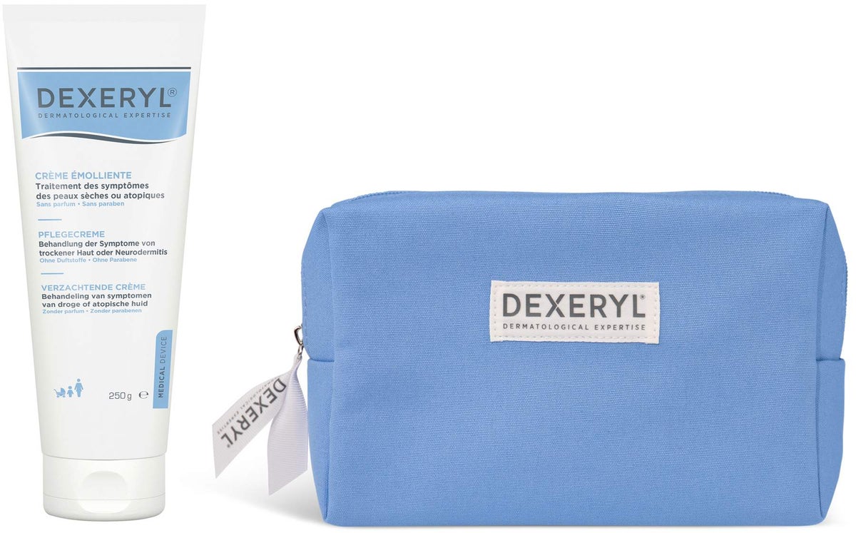 Dexeryl Pflegecreme 250 g + gratis Kosmetiktasche 1 Stück