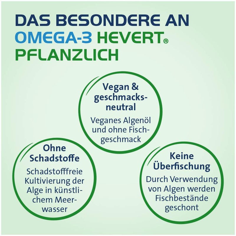 Omega-3 Hevert pflanzlich 120 Weichkapseln