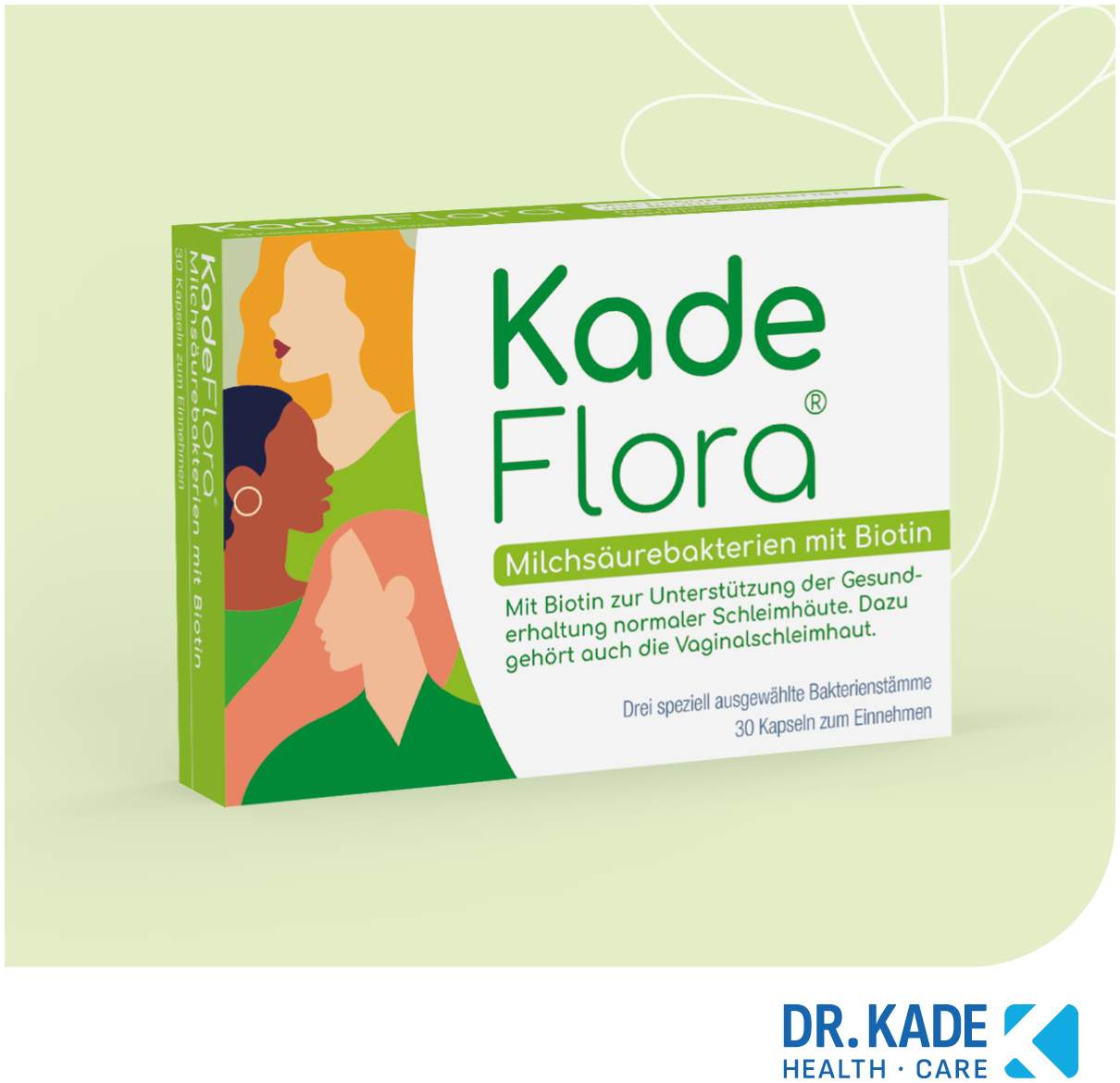 Kadeflora Milchsäurebakterien mit Biotin 30 Kapseln