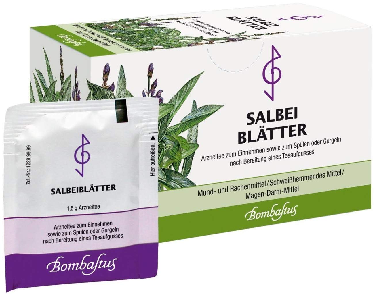 Salbeiblätter Tee 20 X 1,5 G Filterbeutel