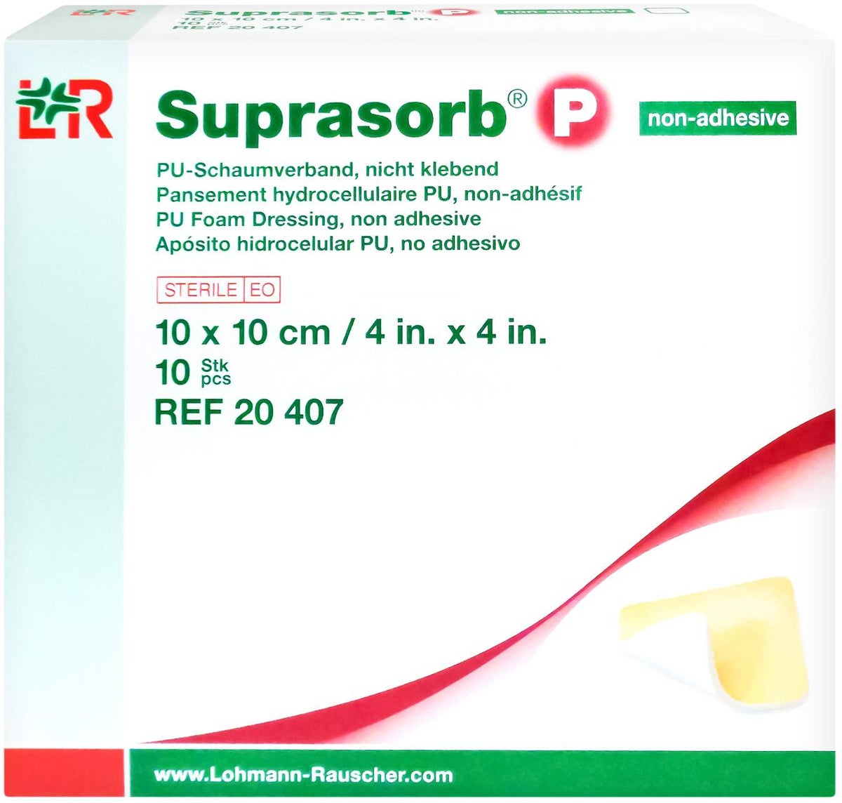 Suprasorb P Pu-Schaumv.10x10 cm Nicht Klebend
