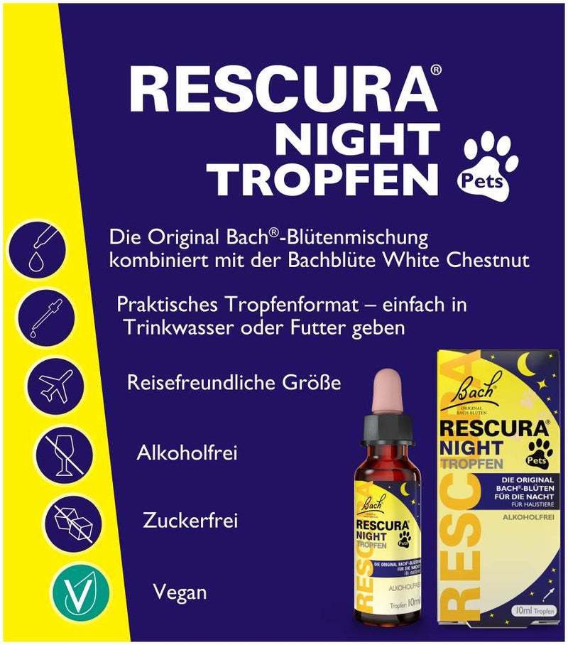 Bach Original Rescura Night Pets 10 ml Tropfen