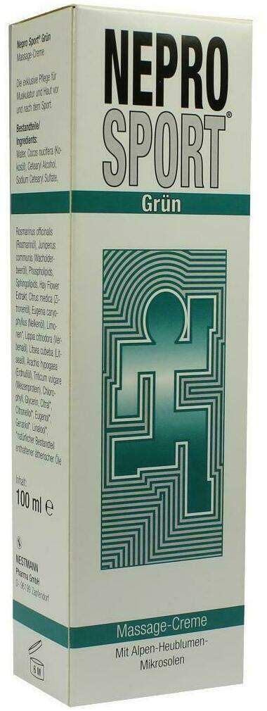 Neprosport 100 ml Creme Grün