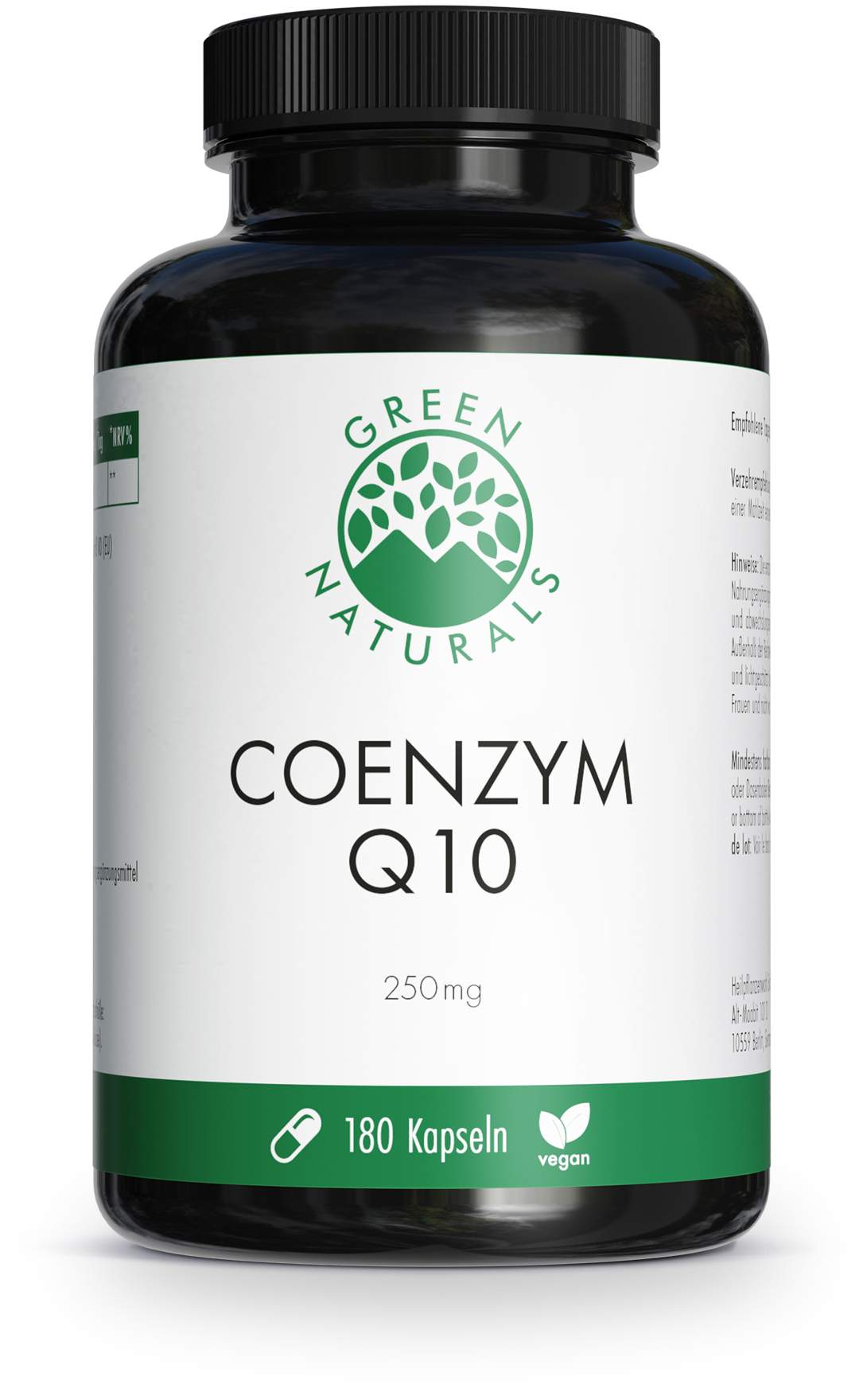 Green Naturals Coenzym Q10 250 mg Vegan Hochdos.
