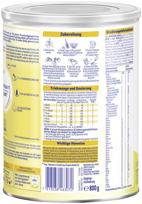 Nestle Beba Expert Ha Pre Trinkfertig 8 X 200 ml