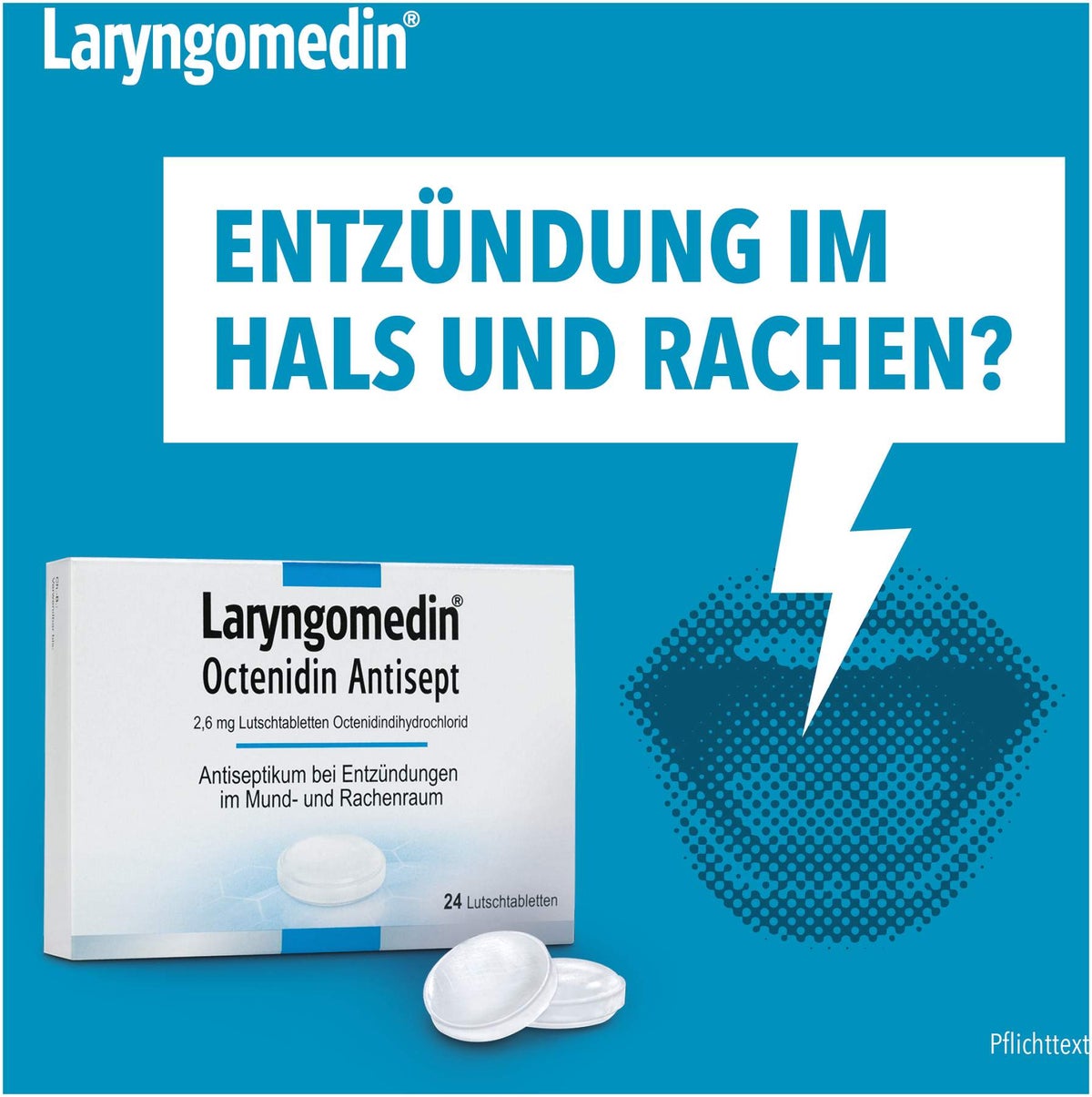 Laryngomedin Octenidin Antisept 2,6 mg Lutschtabl. 24 Stück