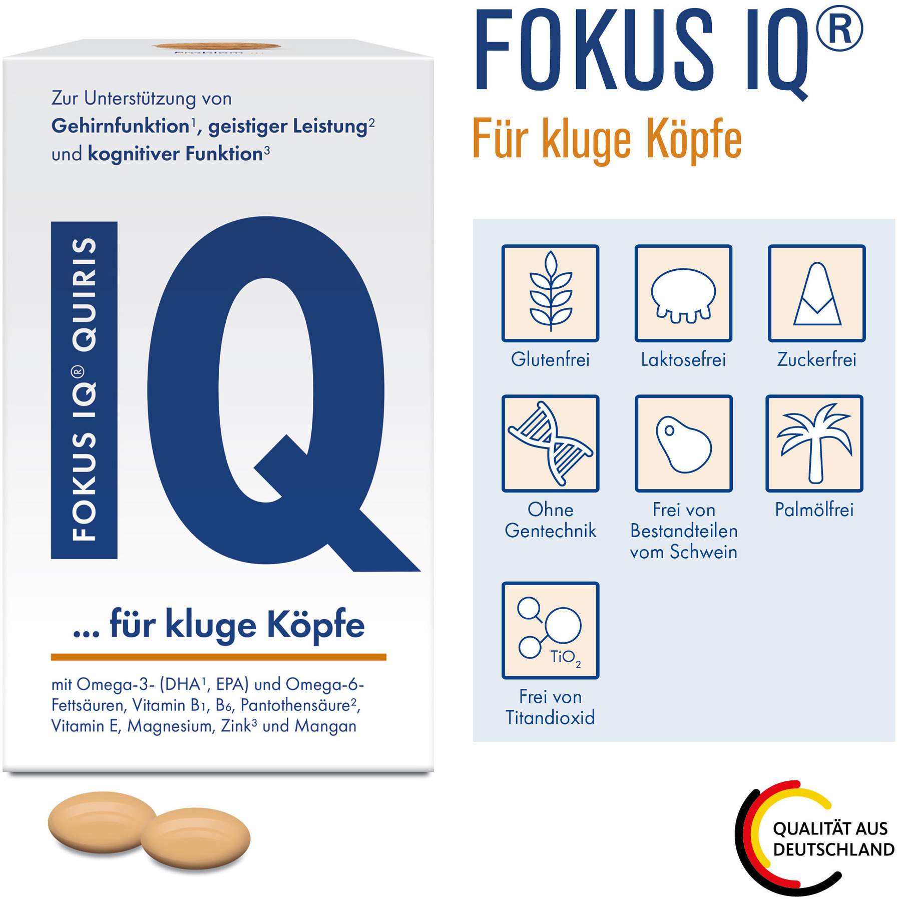 FOKUS IQ QUIRIS Weichkapseln 120 Stk.
