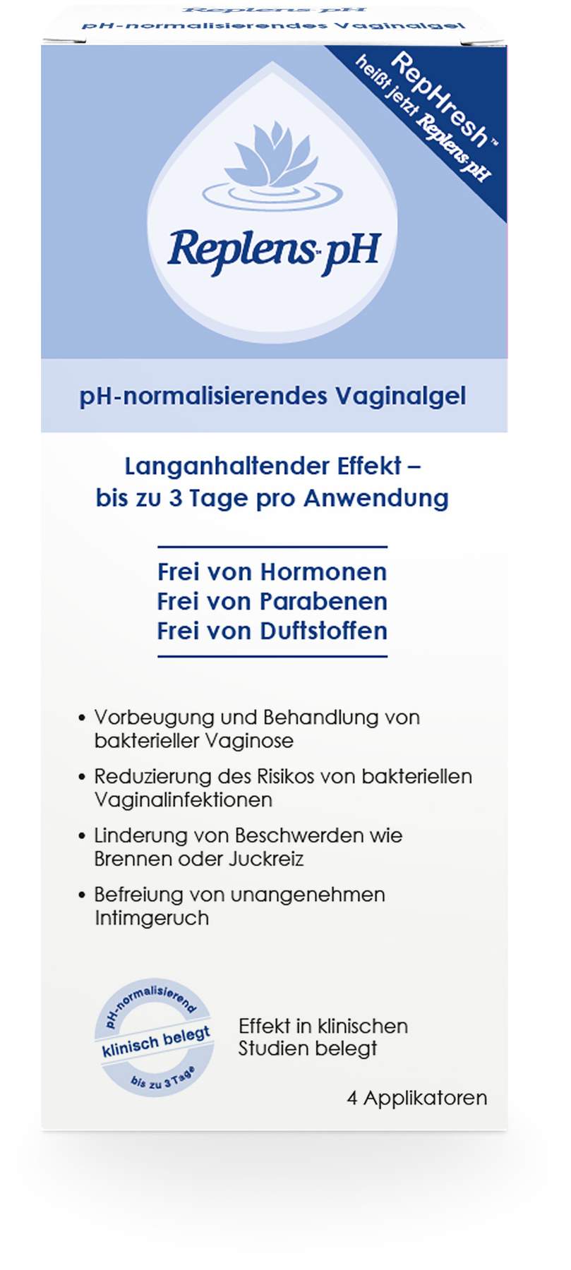 Replens Ph Vaginalgel 4 Applikatoren