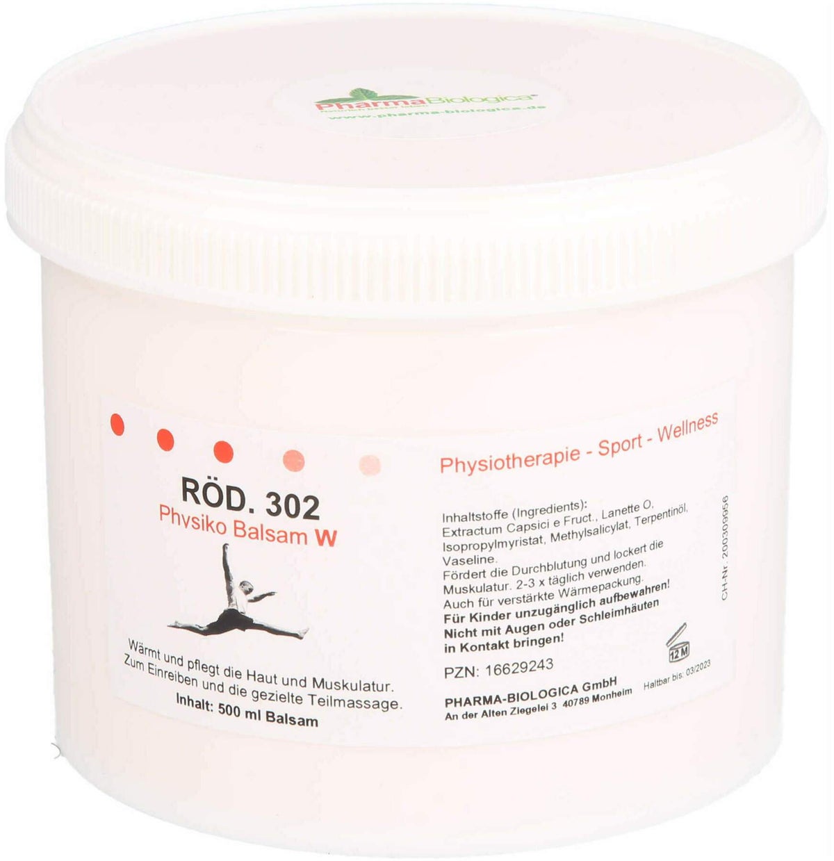 Röd.302 Physiko Balsam W 500 ml