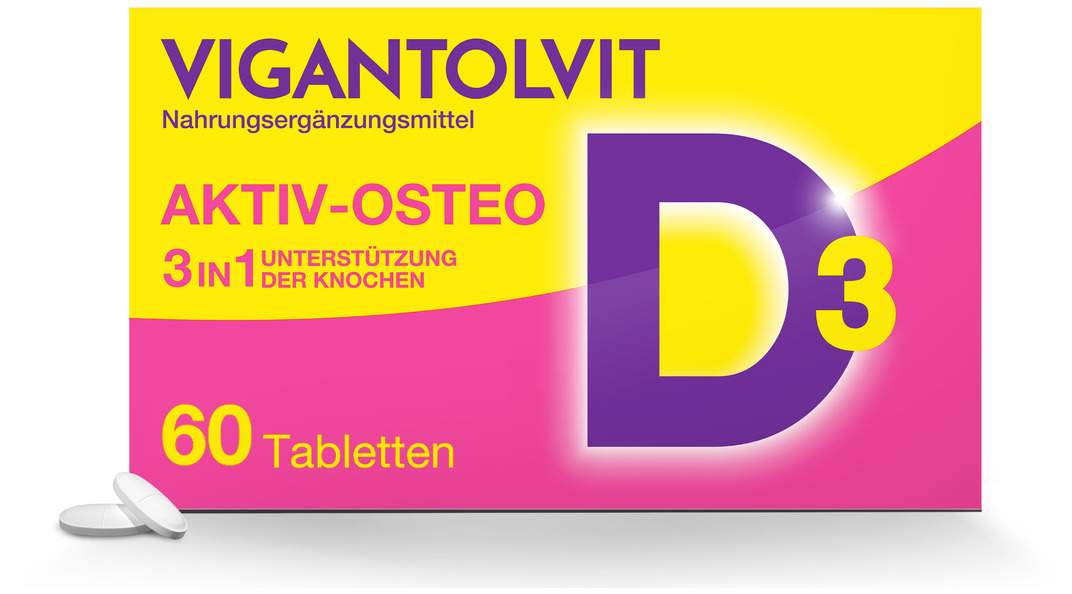 Vigantolvit Vitamin D3 K2 Calcium 60 Filmtabletten