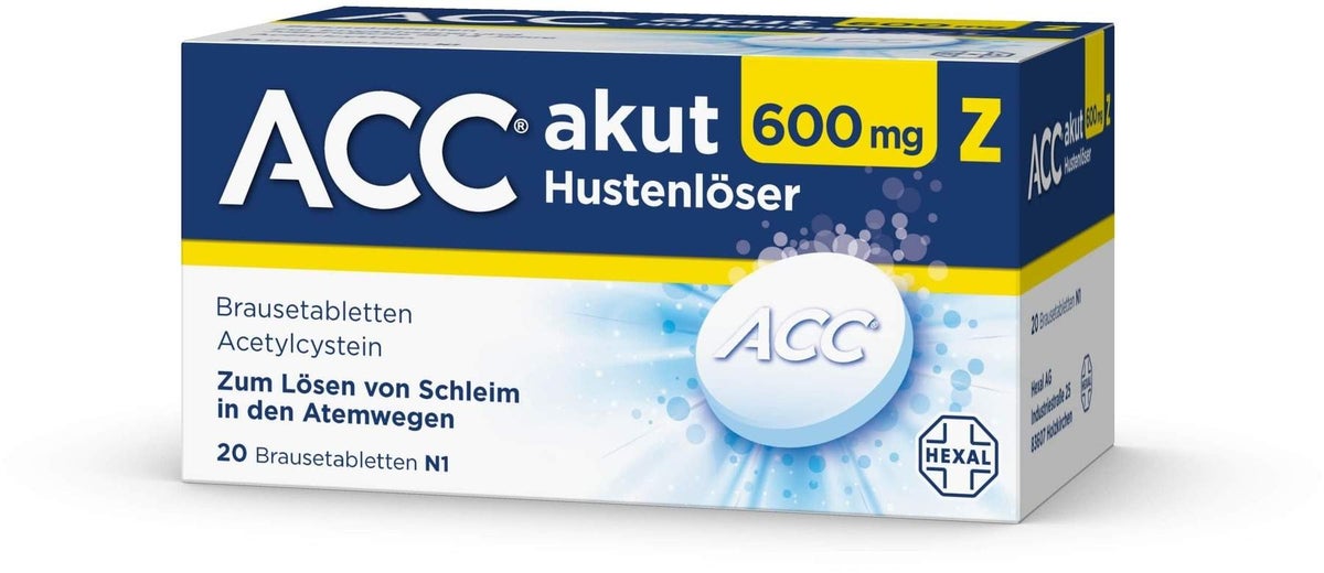 ACC akut 600 mg Z Hustenlöser 20 Brausetabletten