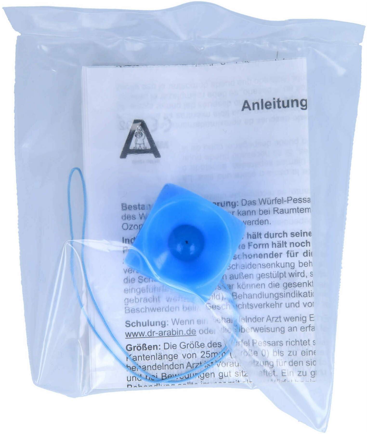Arabin Würfel Pessar M.Innenknopf Gr.1 1 Stück