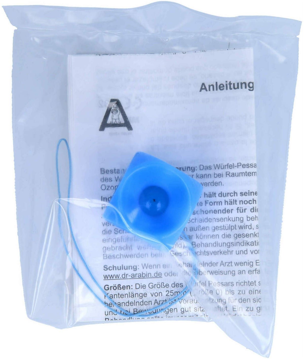 Arabin Würfel Pessar M.Innenknopf Gr.1 1 Stück