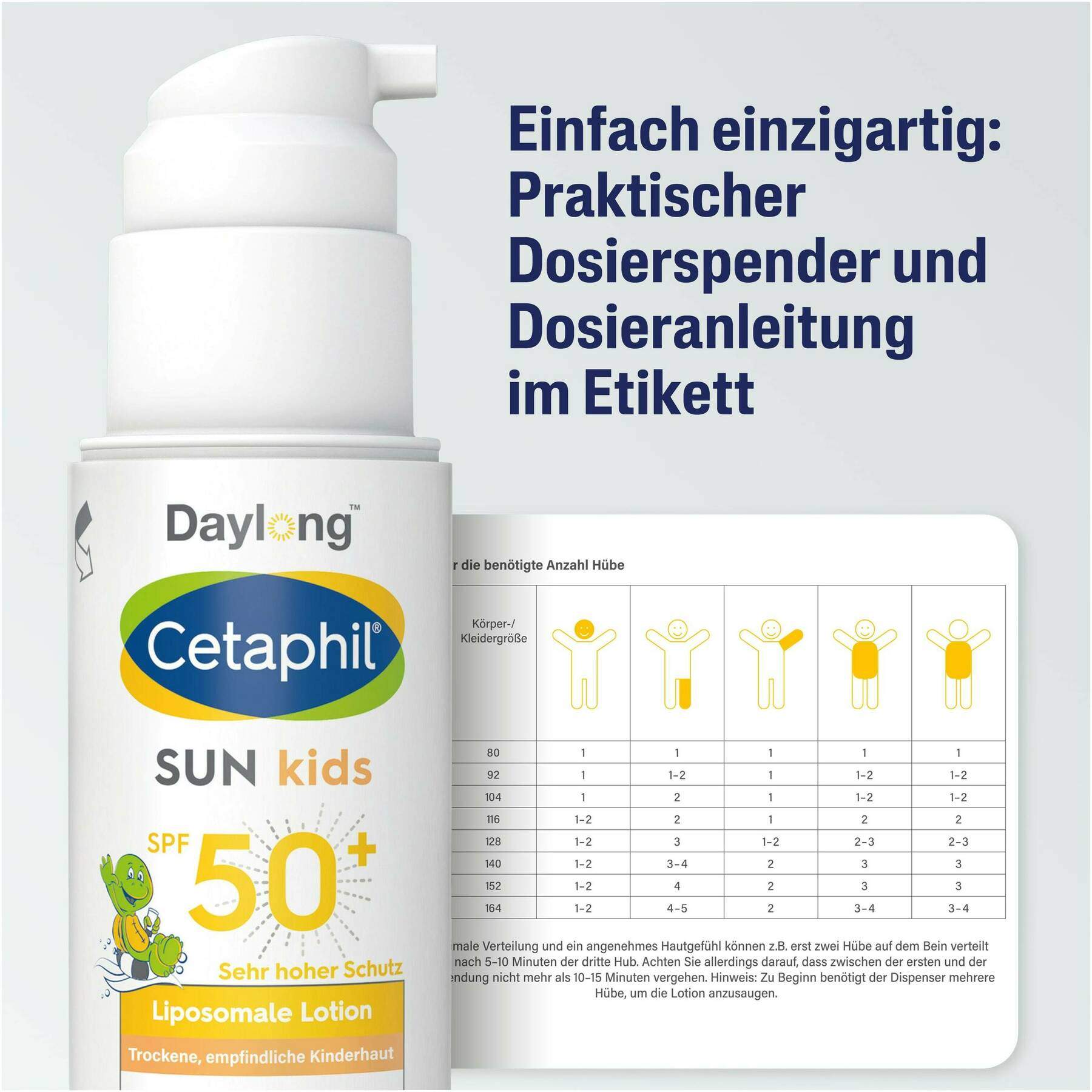 Cetaphil Sun Daylong Kids SPF 50+ liposomale Lotion 150 ml