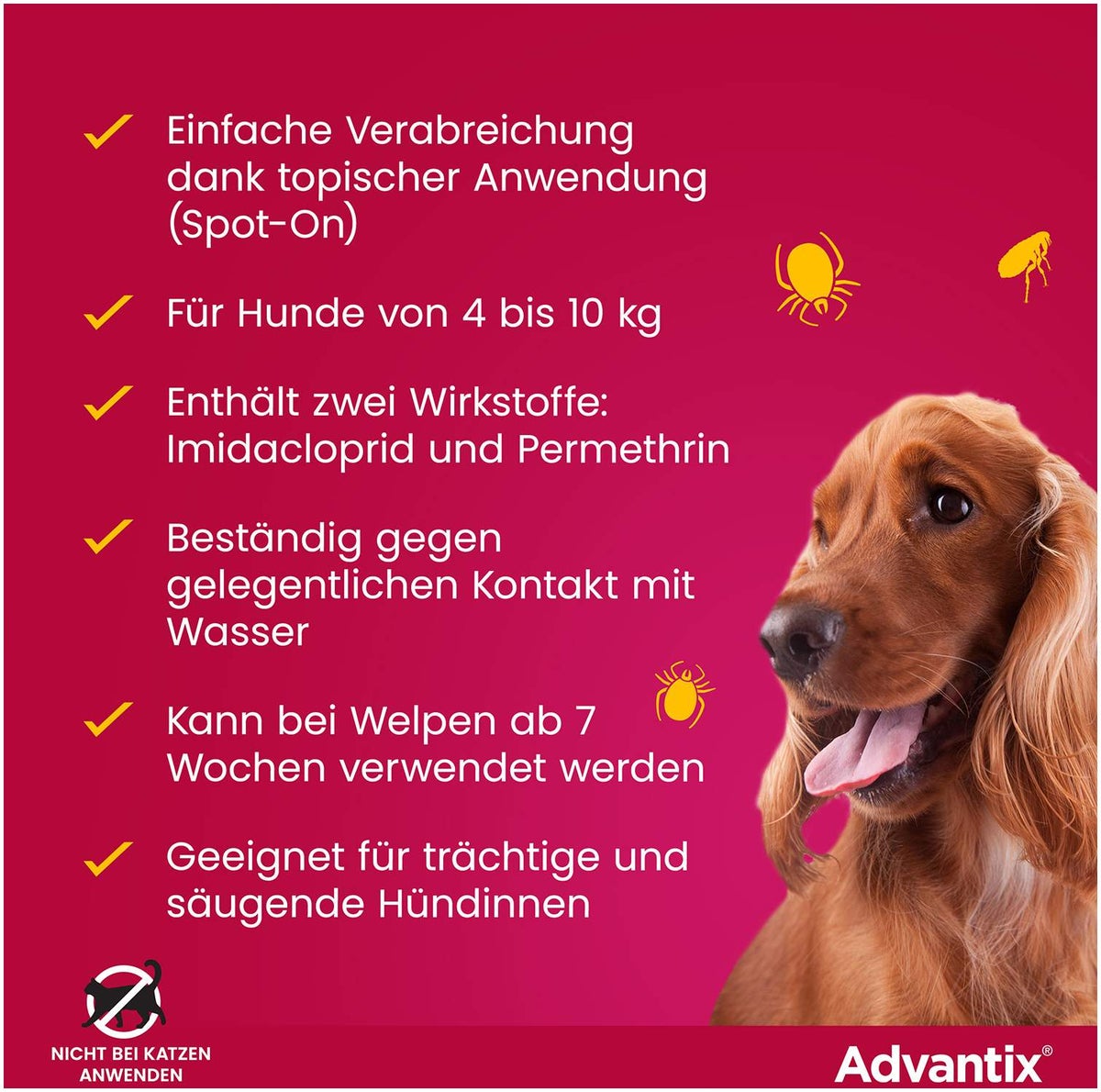 Advantix Spot-On Hund 4-10 kg 4 x 1 ml Lösung