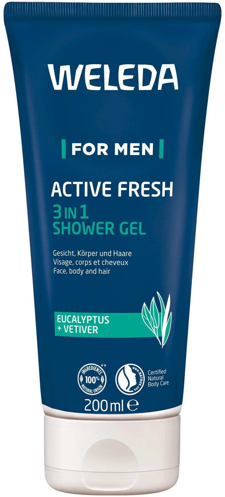 Weleda For Men Active Fresh 3 in 1 Shower Gel 200 ml