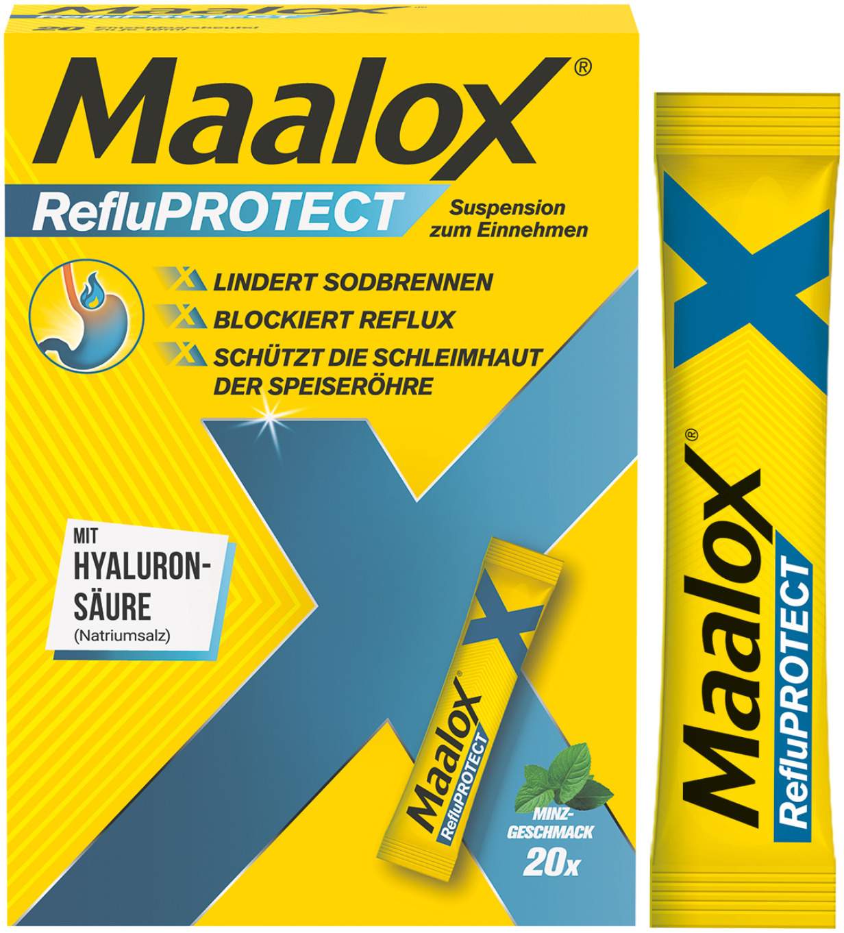 Maalox RefluProtect Suspension 20 x 10 ml