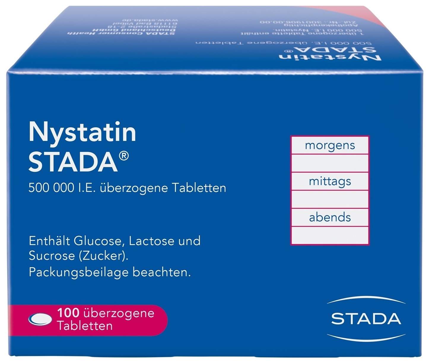 Nystatin Stada 100 überzogene Tabletten