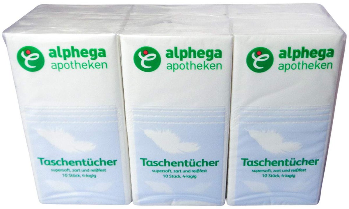 Alphega Papiertaschentücher 6 X 10 Stück