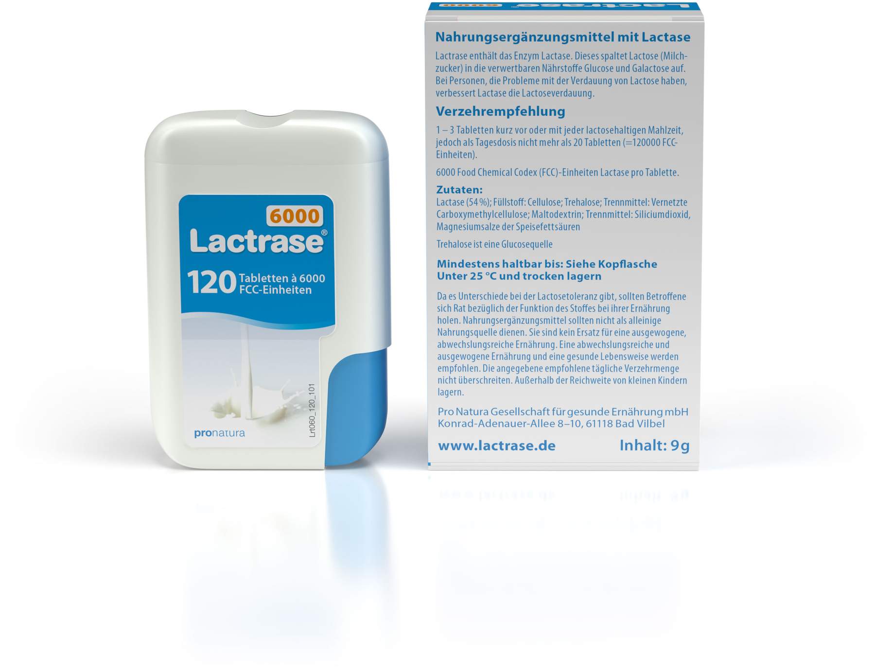 Lactrase 6.000 Fcc 120 Tabletten im Klickspender