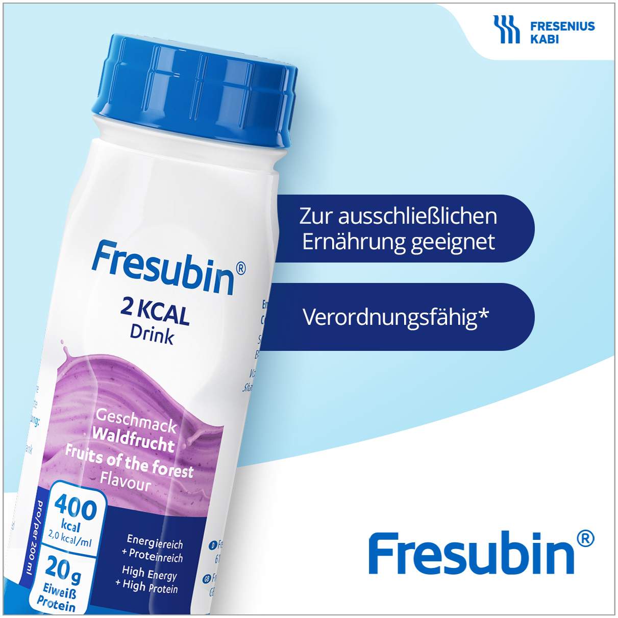 Fresubin 2 Kcal Drink Waldfrucht 24 X 200 ml Trinkflaschen