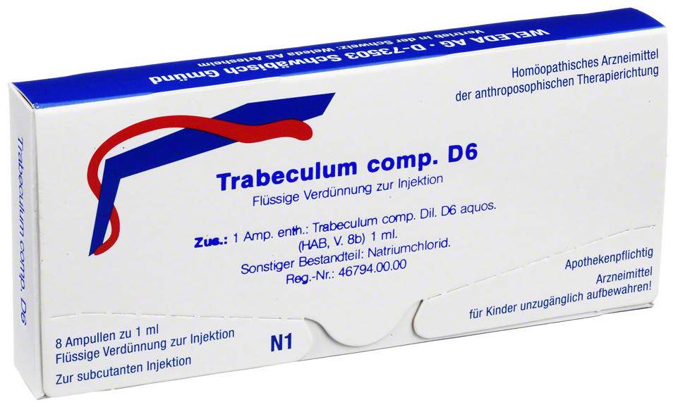 Trabeculum Comp. D 6 Weleda 8 Ampullen